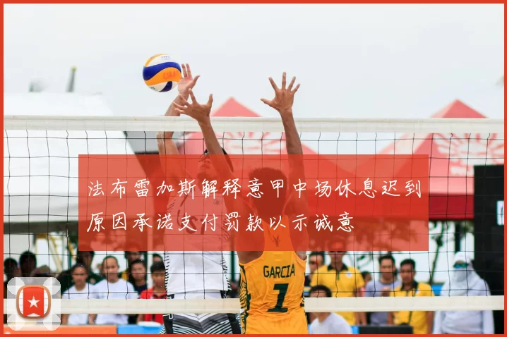 法布雷加斯解释意甲中场休息迟到原因承诺支付罚款以示诚意