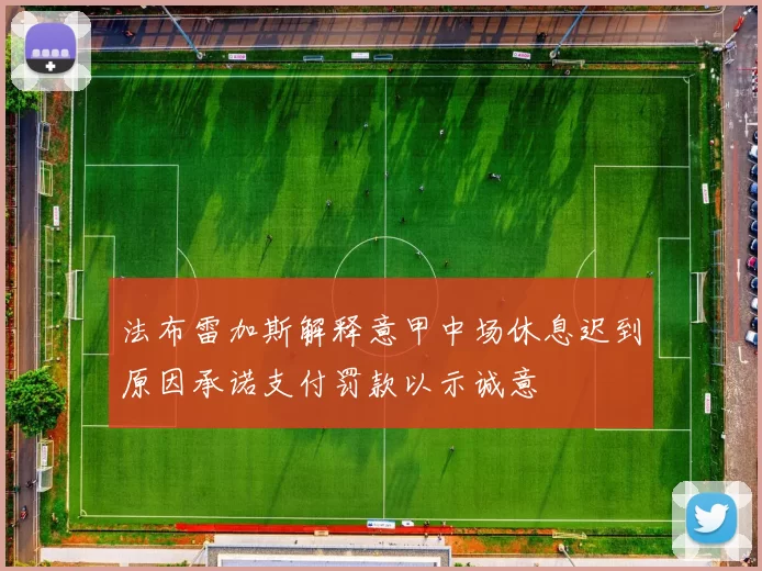法布雷加斯解释意甲中场休息迟到原因承诺支付罚款以示诚意